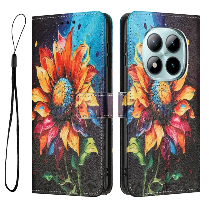 Housse Xiaomi Redmi Note 15 Pro 4G, impression tournesol artistique