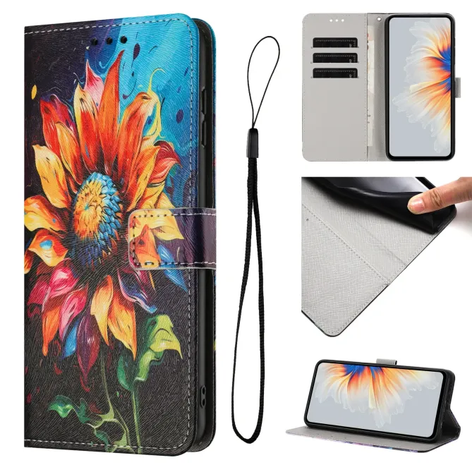 Housse Xiaomi Redmi Note 15 Pro 4G, impression tournesol artistique