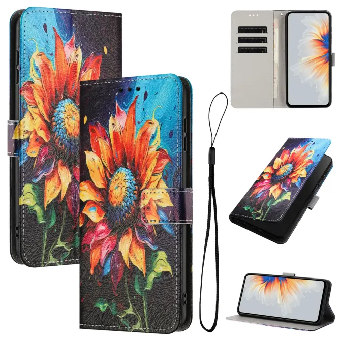 Housse Xiaomi Redmi Note 15 Pro 4G, impression tournesol artistique