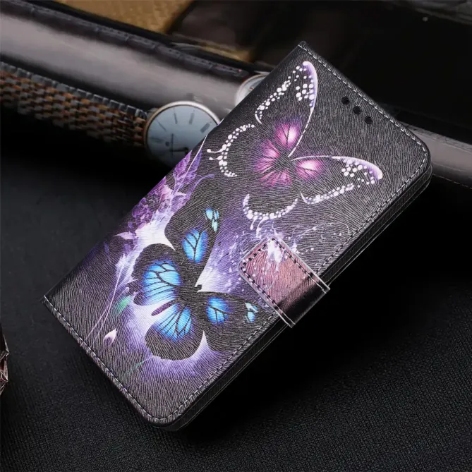 Housse Xiaomi Redmi Note 15 Pro 4G, papillons effet lumineux
