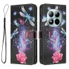 Housse Xiaomi Redmi Note 15 Pro 4G, libellules et éclats floraux