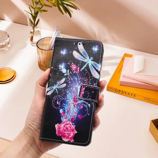 Housse Xiaomi Redmi Note 15 Pro 4G, libellules et éclats floraux