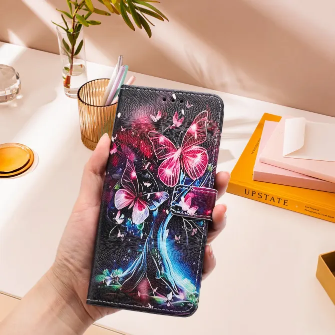 Housse Xiaomi Redmi Note 15 Pro 4G, arbre lumineux et papillons
