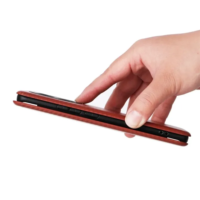 Flip Cover Xiaomi Redmi Note 15 Pro 4G design fibre de carbone