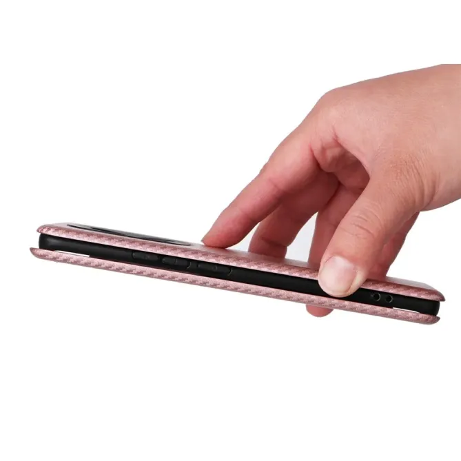 Flip Cover Xiaomi Redmi Note 15 Pro 4G design fibre de carbone