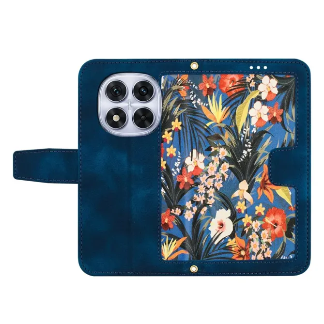 Housse Xiaomi Redmi Note 15 Pro 4G Fleurs Exotiques avec Dragonne