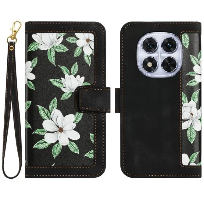 Housse Xiaomi Redmi Note 15 Pro 4G Magnolias avec Dragonne