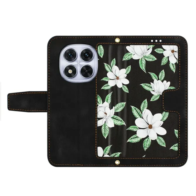 Housse Xiaomi Redmi Note 15 Pro 4G Magnolias avec Dragonne