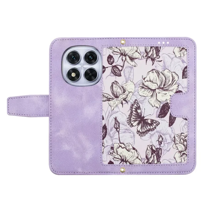 Housse Xiaomi Redmi Note 15 Pro 4G Croquis Floral avec Dragonne