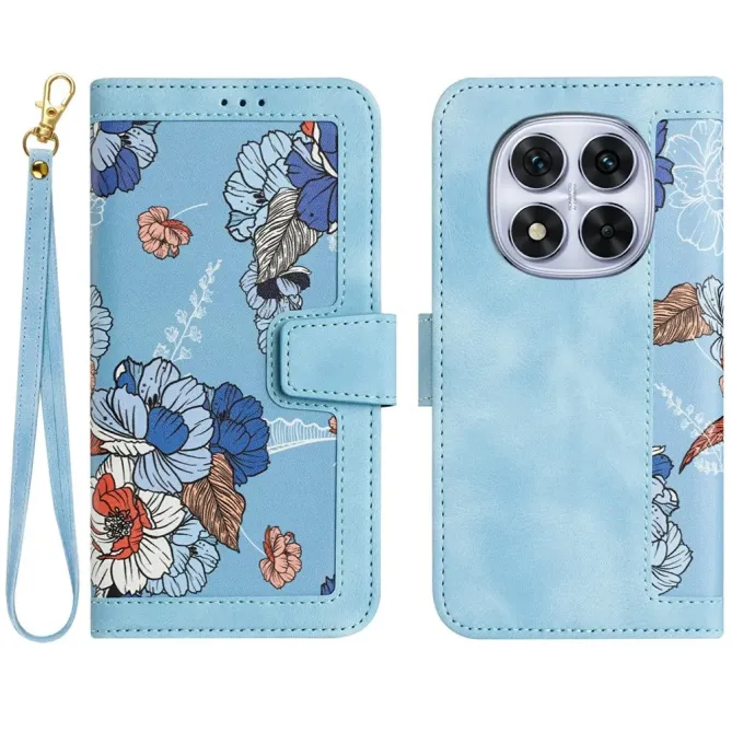 Housse Xiaomi Redmi Note 15 Pro 4G Florale avec Dragonne