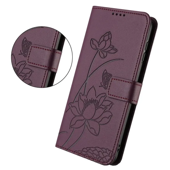 Housse Xiaomi Redmi Note 15 Pro 4G Fleur de Lotus avec Dragonne