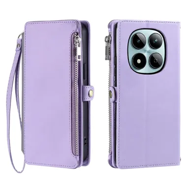Housse Xiaomi Redmi Note 15 Pro 4G Portefeuille Zipper 8 emplacements