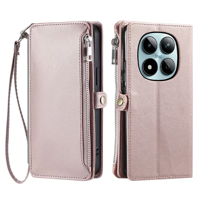 Housse Xiaomi Redmi Note 15 Pro 4G Portefeuille Zipper 8 emplacements