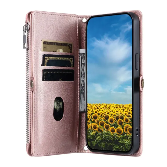 Housse Xiaomi Redmi Note 15 Pro 4G Portefeuille Zipper 8 emplacements