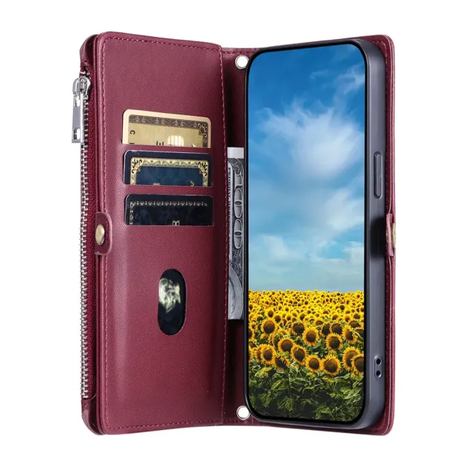 Housse Xiaomi Redmi Note 15 Pro 4G Portefeuille Zipper 8 emplacements