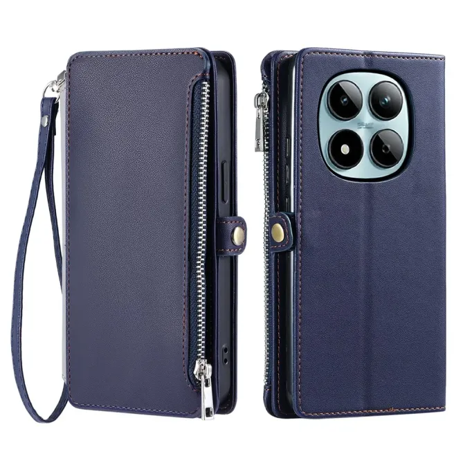 Housse Xiaomi Redmi Note 15 Pro 4G Portefeuille Zipper 8 emplacements