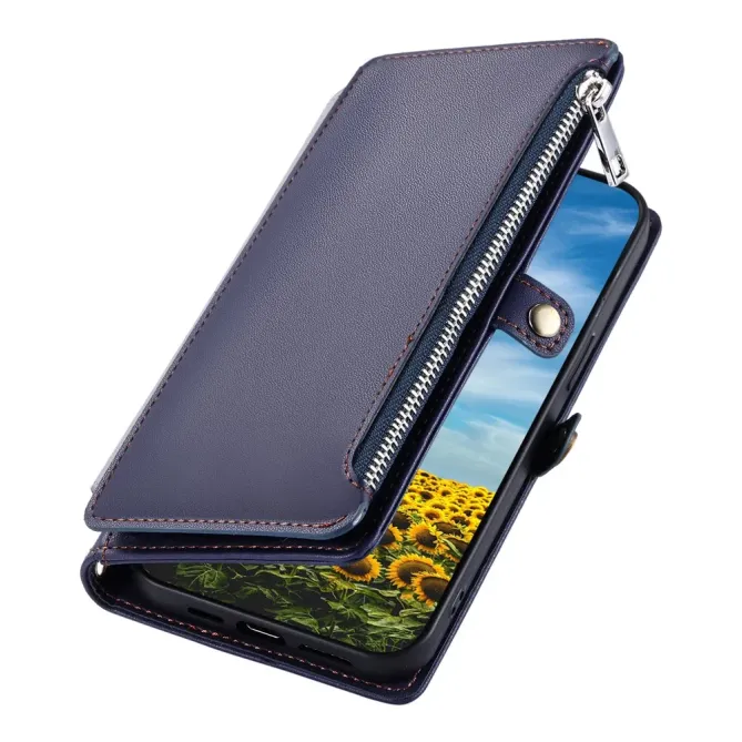 Housse Xiaomi Redmi Note 15 Pro 4G Portefeuille Zipper 8 emplacements