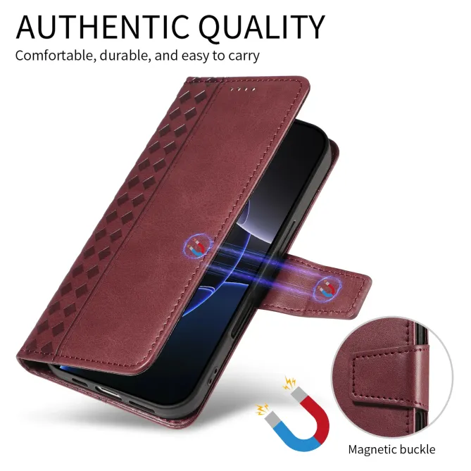 Housse Xiaomi Redmi Note 15 Pro 5G Portefeuille Damier Vintage