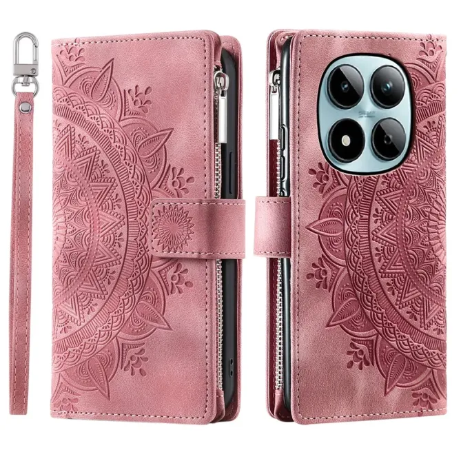 Housse Xiaomi Redmi Note 15 Pro 4G Mandala aux Multiples Compartiments