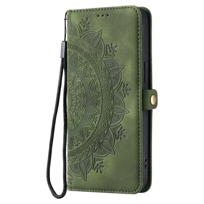Housse Xiaomi Redmi Note 15 Pro 4G Mandala Rétro avec Dragonne