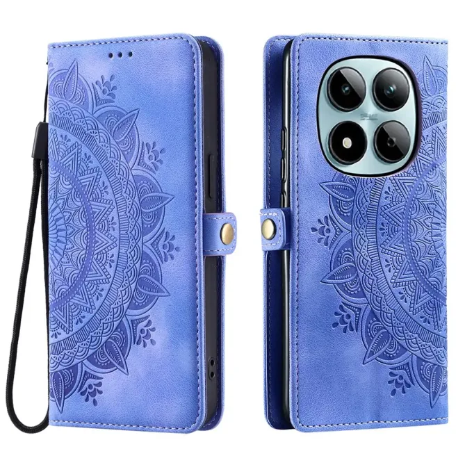 Housse Xiaomi Redmi Note 15 Pro 4G Mandala Rétro avec Dragonne