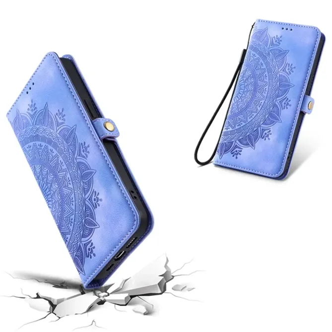 Housse Xiaomi Redmi Note 15 Pro 4G Mandala Rétro avec Dragonne