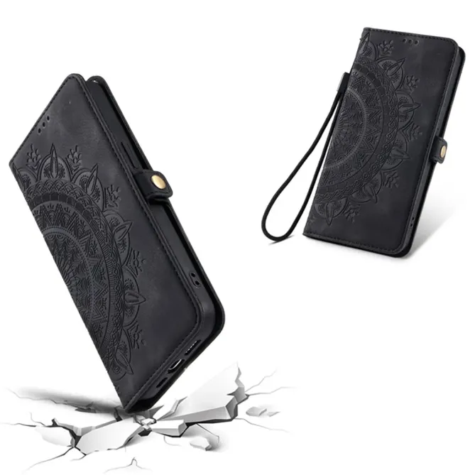 Housse Xiaomi Redmi Note 15 Pro 4G Mandala Rétro avec Dragonne