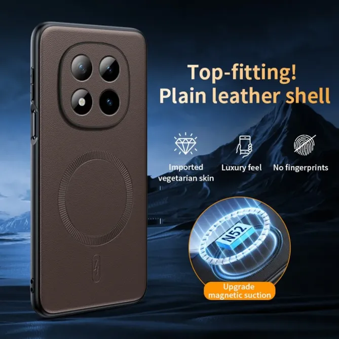 Coque Xiaomi Redmi Note 15 Pro 4G cuir magnétique