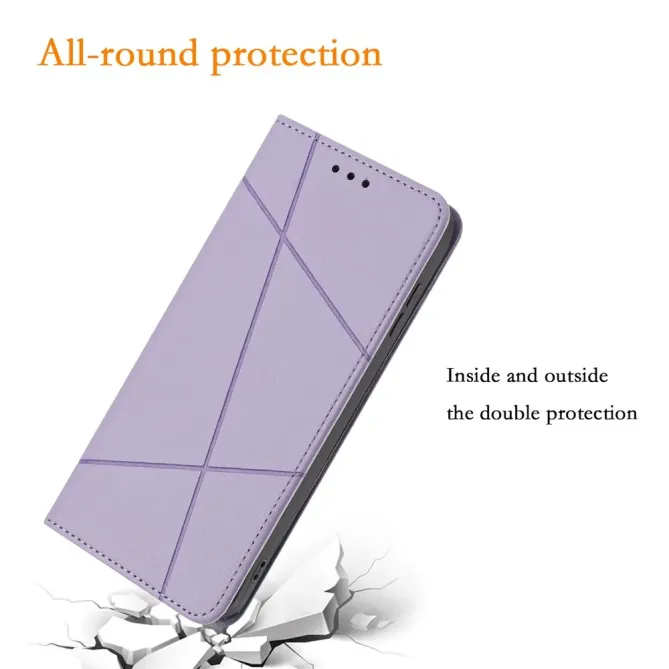 Housse Xiaomi Redmi Note 15 Pro 4G Lignes Embossées Support Dragonne