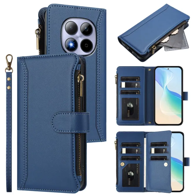 Housse Xiaomi Redmi Note 15 Pro 4G Portefeuille 9 Cartes et Zip