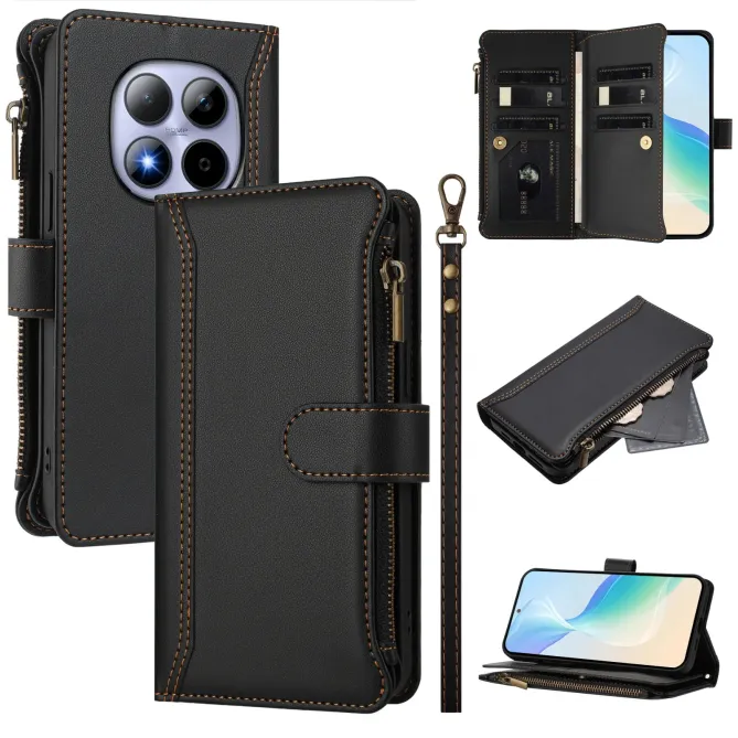 Housse Xiaomi Redmi Note 15 Pro 4G Portefeuille 9 Cartes et Zip