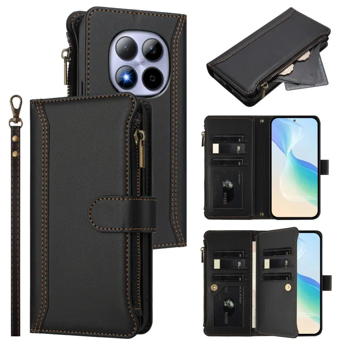 Housse Xiaomi Redmi Note 15 Pro 4G Portefeuille 9 Cartes et Zip