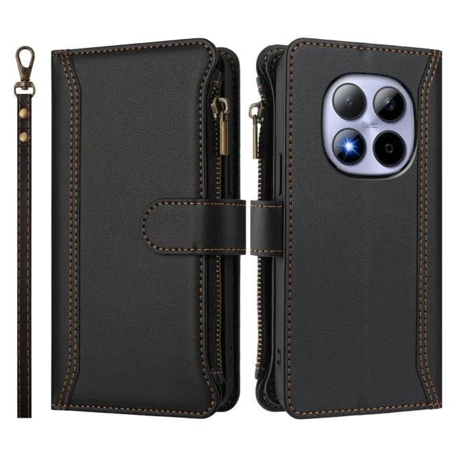 Housse Xiaomi Redmi Note 15 Pro 4G Portefeuille 9 Cartes et Zip