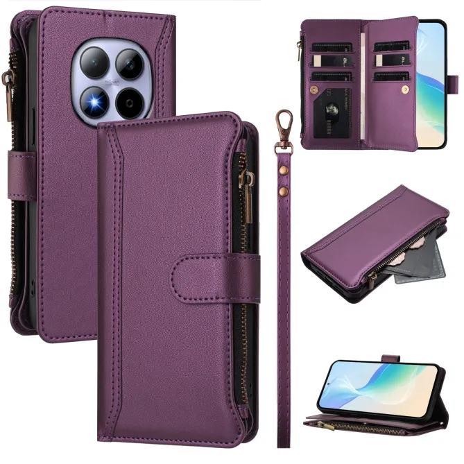 Housse Xiaomi Redmi Note 15 Pro 4G Portefeuille 9 Cartes et Zip