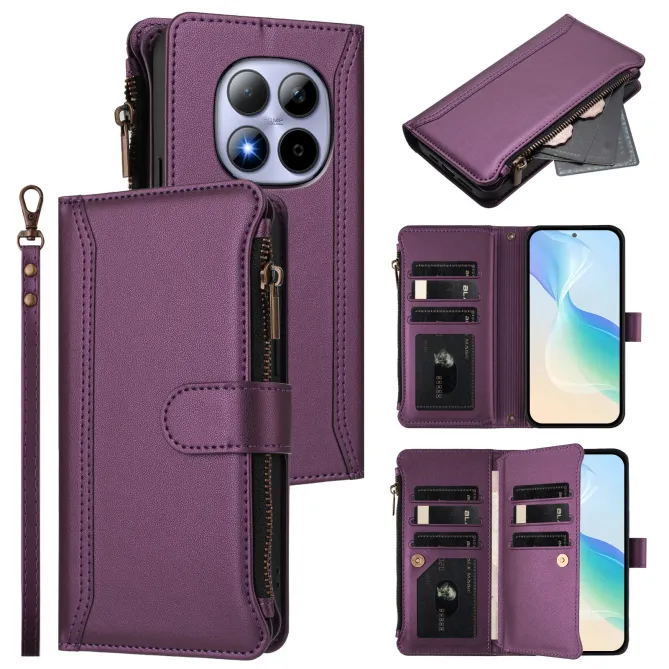 Housse Xiaomi Redmi Note 15 Pro 4G Portefeuille 9 Cartes et Zip