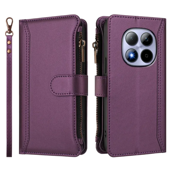 Housse Xiaomi Redmi Note 15 Pro 4G Portefeuille 9 Cartes et Zip