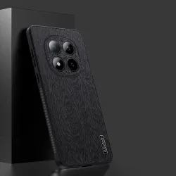 Coque Xiaomi Redmi Note 15 Pro 4G Texture Bois Atotam Noir - photo 2