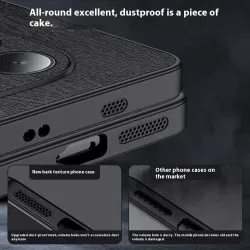 Coque Xiaomi Redmi Note 15 Pro 4G Texture Bois Atotam Noir - photo 12