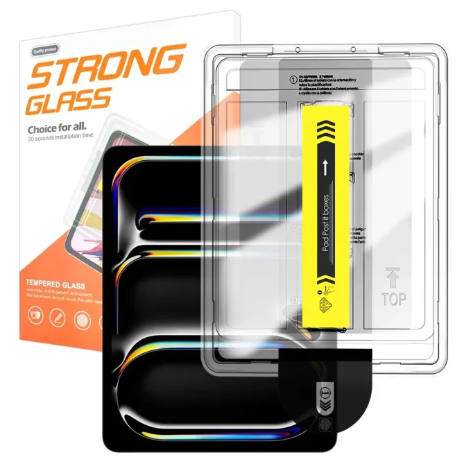 Verre trempé iPad Pro 13 (2024 / 2025) Strong Glass avec Kit de pose a