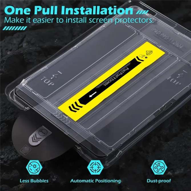 Verre trempé iPad Pro 13 (2024 / 2025) Strong Glass avec Kit de pose a