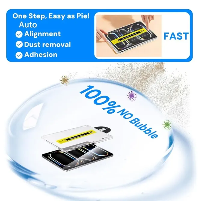 Verre trempé iPad Pro 13 (2024 / 2025) Strong Glass avec Kit de pose a