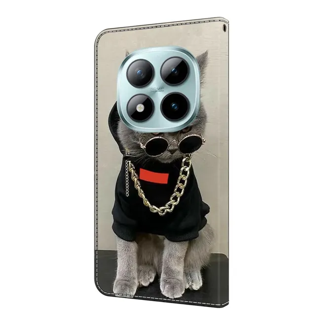 Housse Xiaomi Redmi Note 15 5G / 4G / Poco M8 5G Chat Lunettes Collier