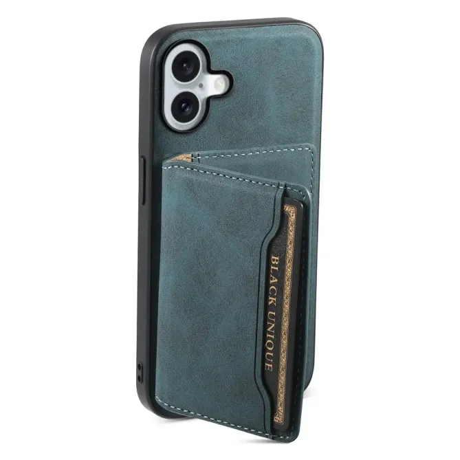 Coque iPhone 16 Plus Rétro avec Porte-Cartes | D13
