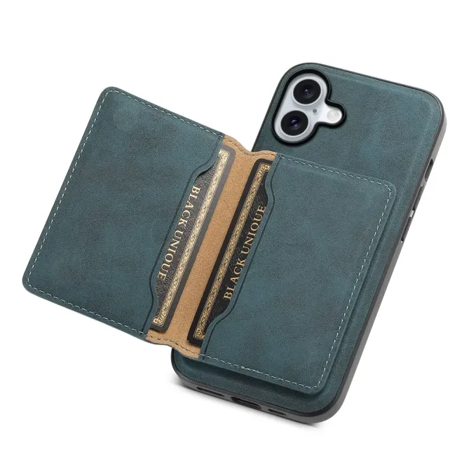 Coque iPhone 16 Plus Rétro avec Porte-Cartes | D13