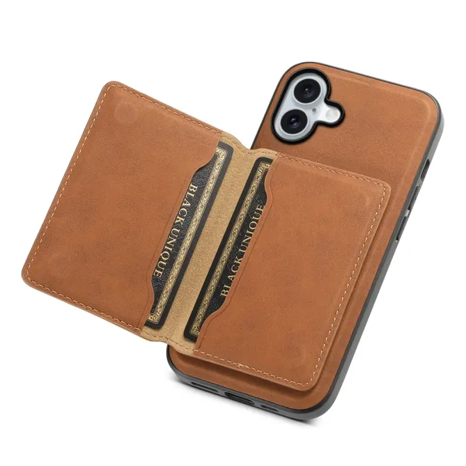 Coque iPhone 16 Plus Rétro avec Porte-Cartes | D13