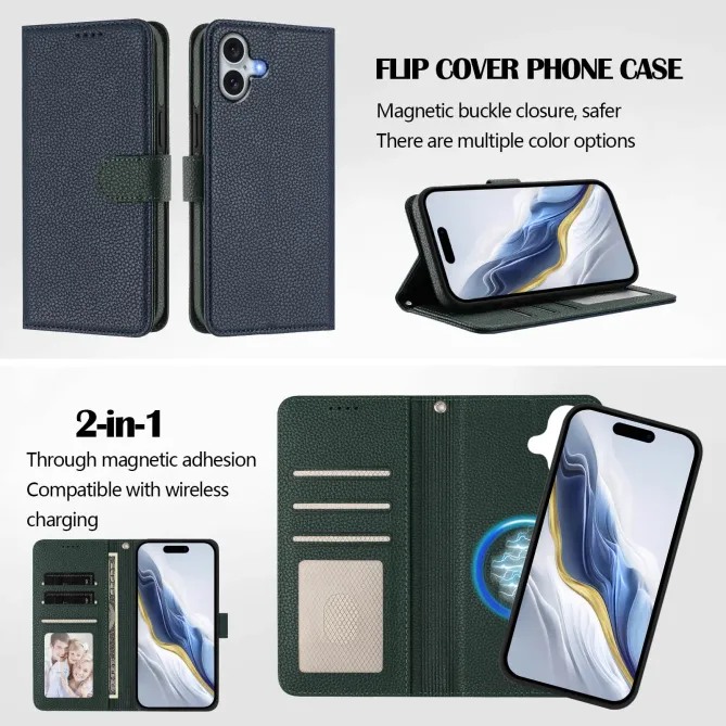 Housse iPhone 16 Plus avec coque détachable bicolore | HYBRID