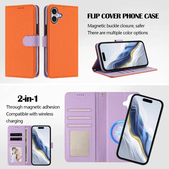 Housse iPhone 16 Plus avec coque détachable bicolore | HYBRID