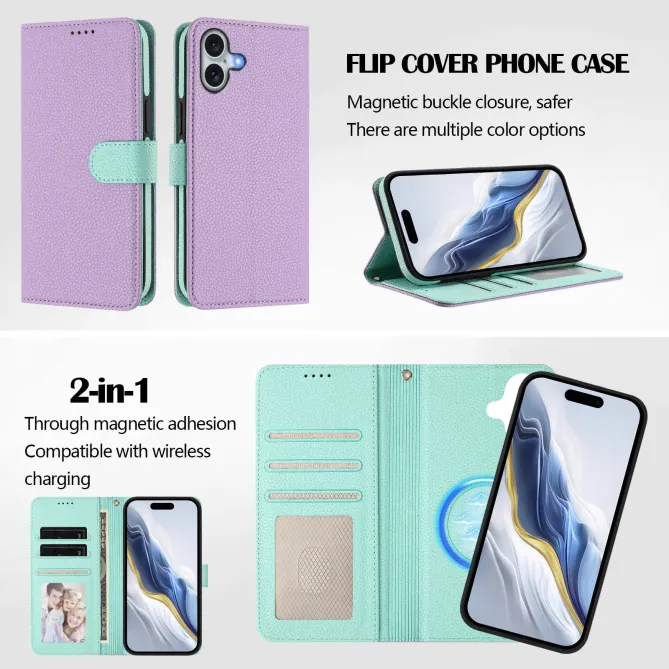 Housse iPhone 16 Plus avec coque détachable bicolore | HYBRID