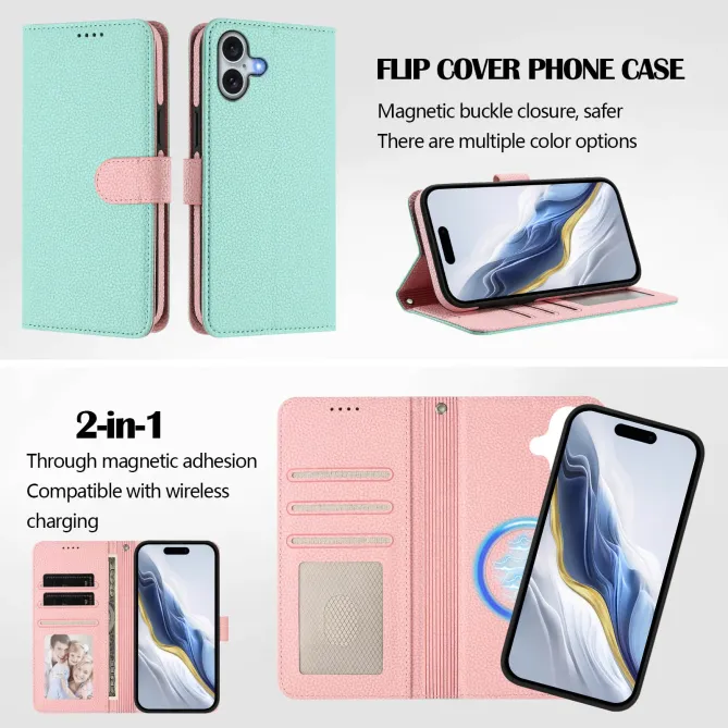 Housse iPhone 16 Plus avec coque détachable bicolore | HYBRID