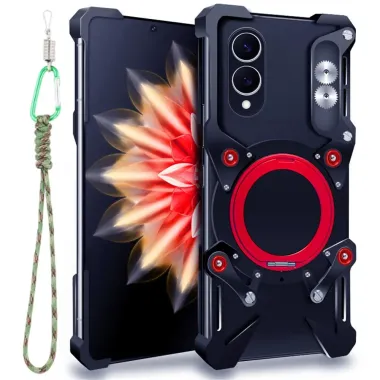 Coque Samsung Galaxy S25 Edge Bumper Résistant avec Anneau